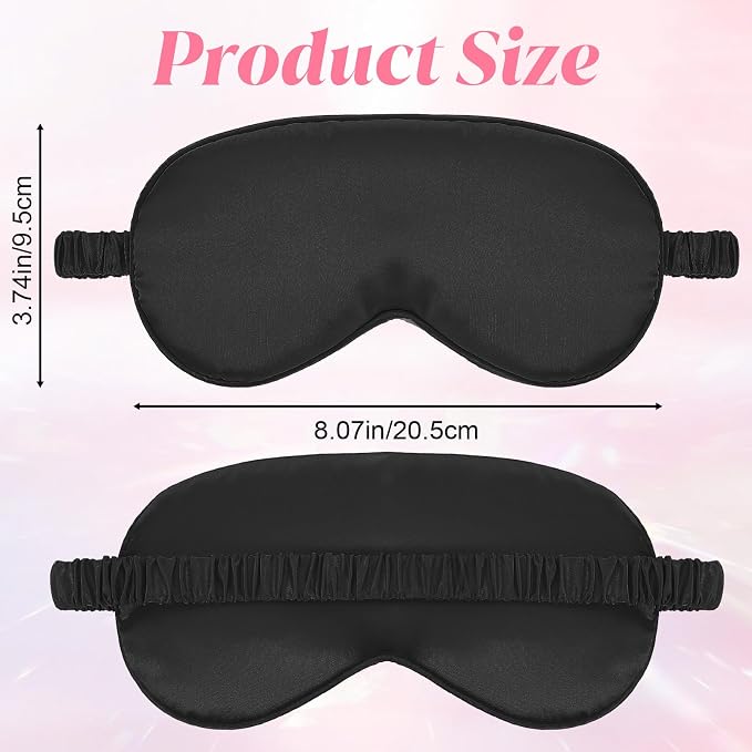 Silk Sleep Eye Mask 4 Pack Mulberry Silk Sleep Mask Eye Cover Blindfold - Image 2
