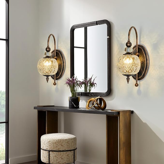 Piepooye Vintage Bronze Wall Sconce - Image 6