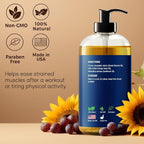 Unscented Massage Oil for Massage Therapy 8 fl oz - Image 4