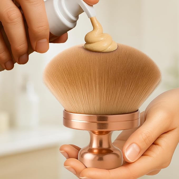 Kabuki Self Tanner Brush – Round Dome Blending Brush - Image 6