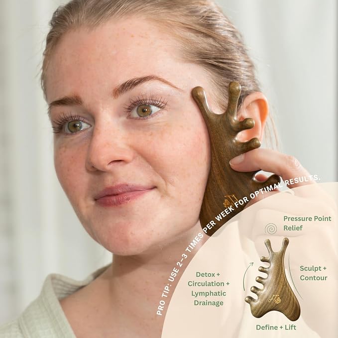 jade & timber Jade Roller & Green Sandalwood Gua Sha Set – Facial & Body - Image 5