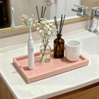 Pure Natural Marble Tray for Bathroom, Sink. Cosmetics, toiletries, etc. can be - Image 5