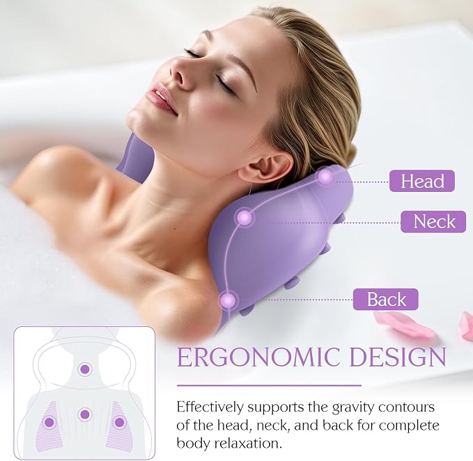 Silicone Bath Pillow, New Material Bath Pillows - Image 3
