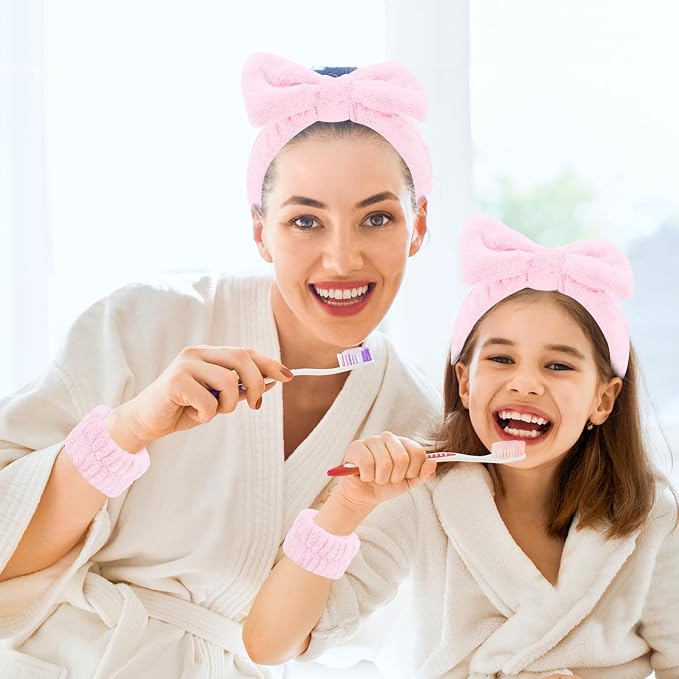 CIEHER 12 PCS Pink Makeup Headband - Image 6