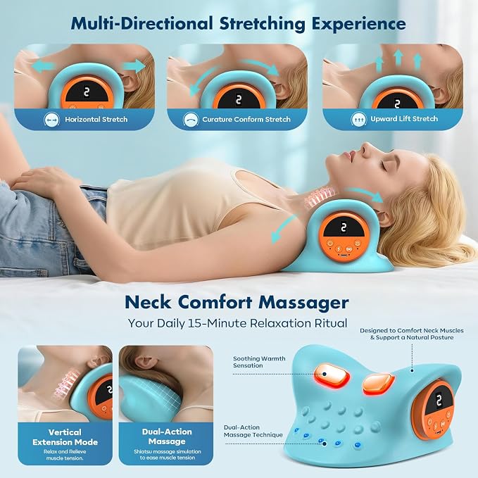 2026 Neck Massager 4-in-1 with Deep Tissue 3D Kneading & Soothing Heat - Image 4