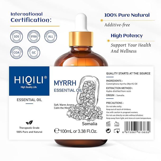 HIQILI 100ML Myrrh Essential Oil - Image 7