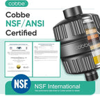 Cobbe High Pressure Filtered Shower Head Combo, Rain Shower Head - Image 2