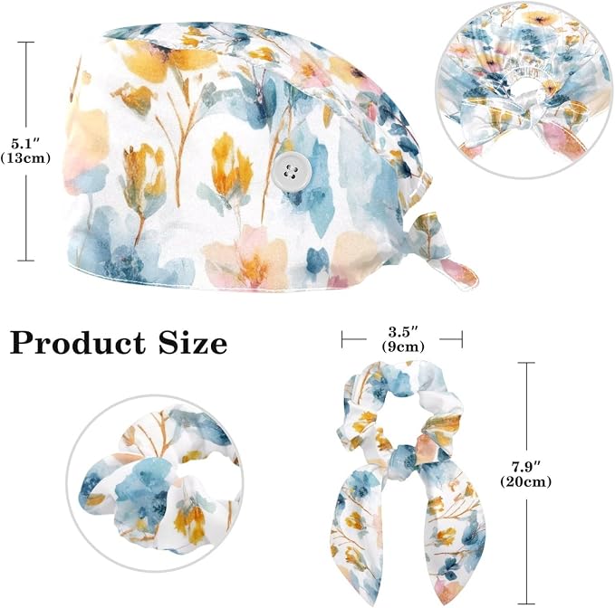 Scrub Cap, Nurse Hat, Surgical Cap - Image 2