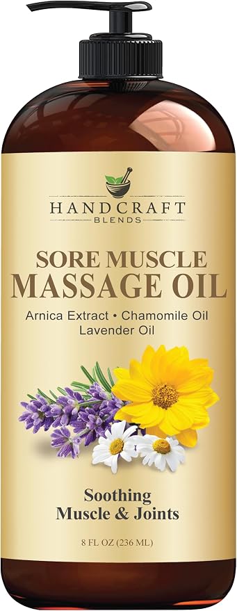 Handcraft Blends Sore Muscle Massage Oil 8 Fl Oz by HandcraftBlends