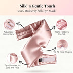 Silk Sleep Mask – 100% Mulberry Silk Eye Mask - Image 3