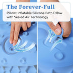 Luxury Silicone Bath Pillow for Tub, New Cloud-Soft 4D Air-Cushion Bathtub - Image 4