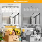 Unicozin Bathroom Light Fixtures, 5 Light Vanity Lights - Image 5