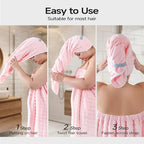 REDKISS Pink Plus Size Towel Wrap - Image 6