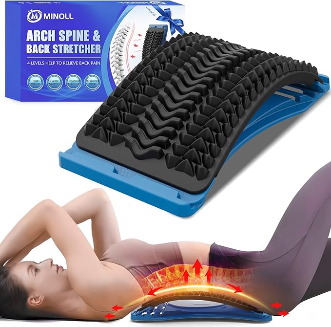 MINOLL Back Stretcher for Lower Back Pain Relief, Back Cracking Device by MINOLL