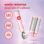 ONYX Professional Callus Miracle 3 Step Pedi Tool, Includes a Stainless Steel - Image 3