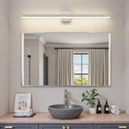 Nickel Bathroom Vanity Light 39.4 inch, 30W Dimmable 5CCT LED Bathroom Light - Image 3