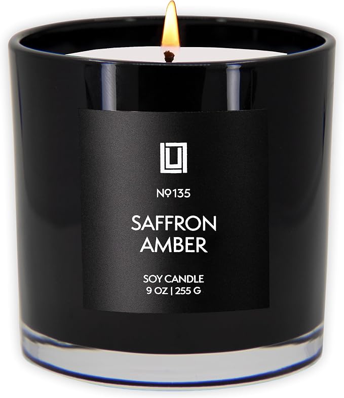 Lulu Candles | Saffron & Amber | Notes: Jasmine, & Amber | Smells Woody & - Image 2