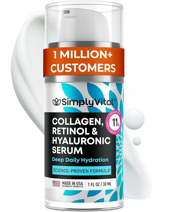 SimplyVital Collagen, Retinol & Hyaluronic Acid Serum by SimplyVital