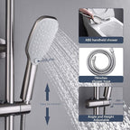 SonTiy Rain Shower Head with Handheld Spray and Shower Shelf, All Metal Shower - Image 4