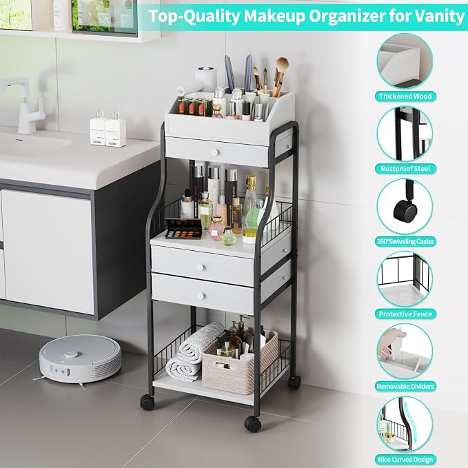 HapiRm Floor Makeup Organizer Storage - Image 6