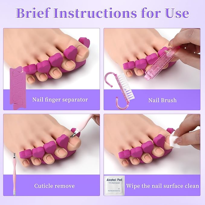 TADOPRO Press On Nail Tool Kit, Disposable Nail Prep Kit - Image 4