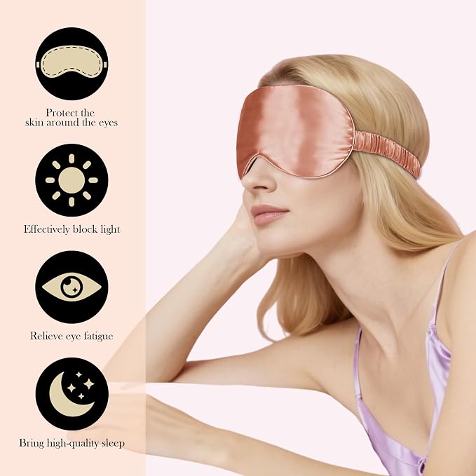 SilkDream 100% Mulberry Silk Sleep Mask Eye Mask - Image 4