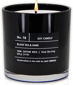 Lulu Candles | Black Tea & Sage | Highly Scented Candles by LULUCANDLES