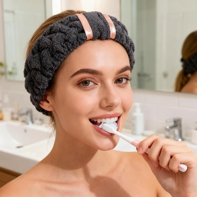 4 Pack Microfiber Towel Headbands - Image 5