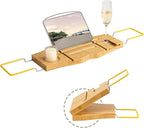 Bamboo Bathtub Tray Expandable Bathroom Tray by Dreamland