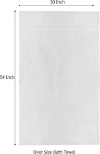 Cotton Craft Ultra Soft 4 Pack Oversized Extra Large Bath Towels 30x54 White - Image 2