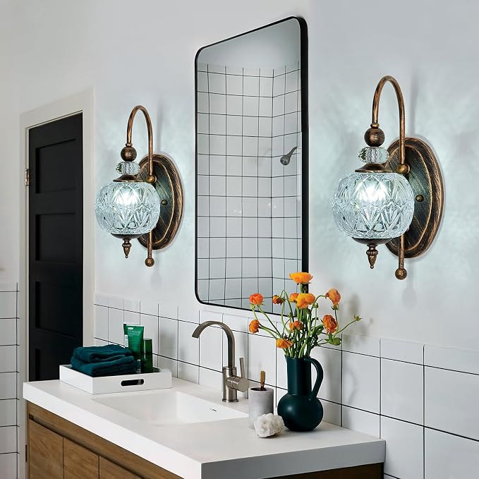 Piepooye Vintage Bronze Wall Sconce - Image 8