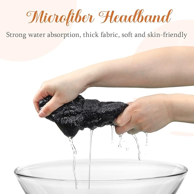 Hicarer 3 Pieces Towel Headbands - Image 5