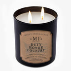 Manly Indulgence Duty Honor Country Scented Jar Candle, 2 Wick, 16.5 oz Premium - Image 3