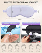 2Pack Silk Sleep Mask, IEKEODI Eye Mask - Image 2