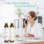 Aromatherapy Essential Oils Roll On Set, Natural Pre-diluted Blend Oils - Image 6