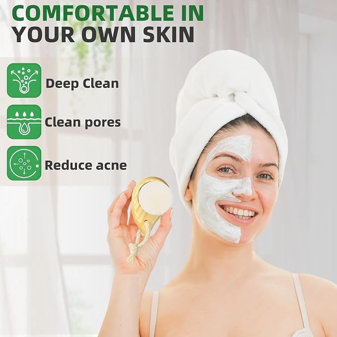 Zeutch Premium Face Scrubber Set, Facial Cleansing Brush - Image 2