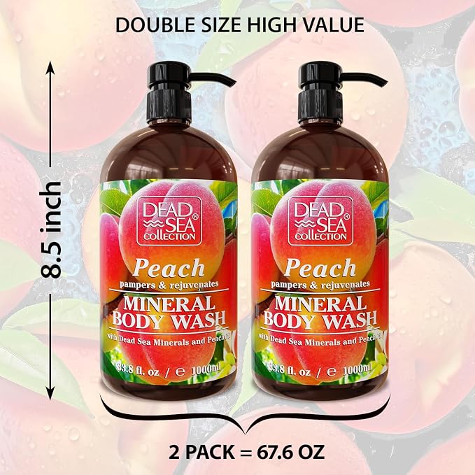 Dead Sea Collection Peach Body Wash - Image 2