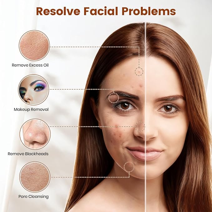 Facial Cleansing Brush, Electric Face Scrubber - Image 3