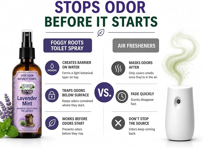 Lavender Toilet Spray – Stops Odor Before It Starts, Bathroom Odor Eliminator - Image 4