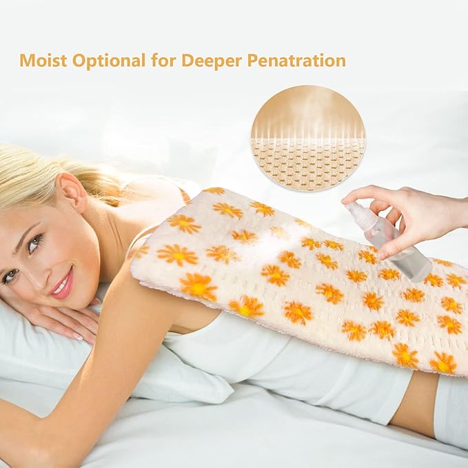 ZXU Heating Pad for Back Pain Relief and Cramps Relief- Ultra Soft Sherpa - Image 5