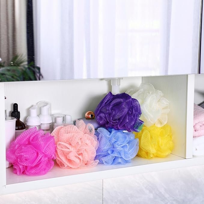 Siifert 50 Pieces Bath Sponge Shower Loofahs Bulk Bath Luffas Exfoliating Body - Image 6