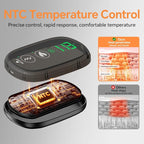 Heating Pad for Back, Lumbar Massager, Heated Waist Belt Wrap, Lower Back Pad - Image 5