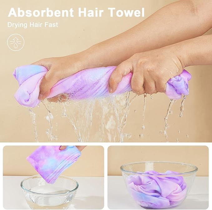 Unicorn Castle Microfiber Hair Towel - Image 2