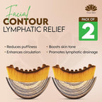 Pack of 2 Lymphatic Contour Face Brush, Lymphatic Drainage Massager, Double - Image 2