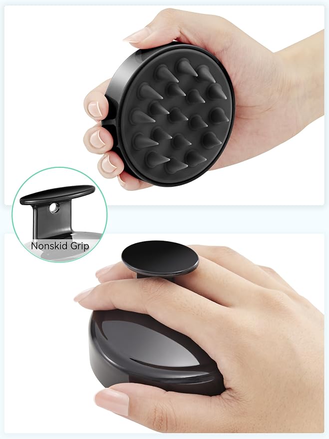 HEETA Scalp Massager Hair Growth, Soft Silicone Scalp Scrubber Shampoo Brush - Image 2