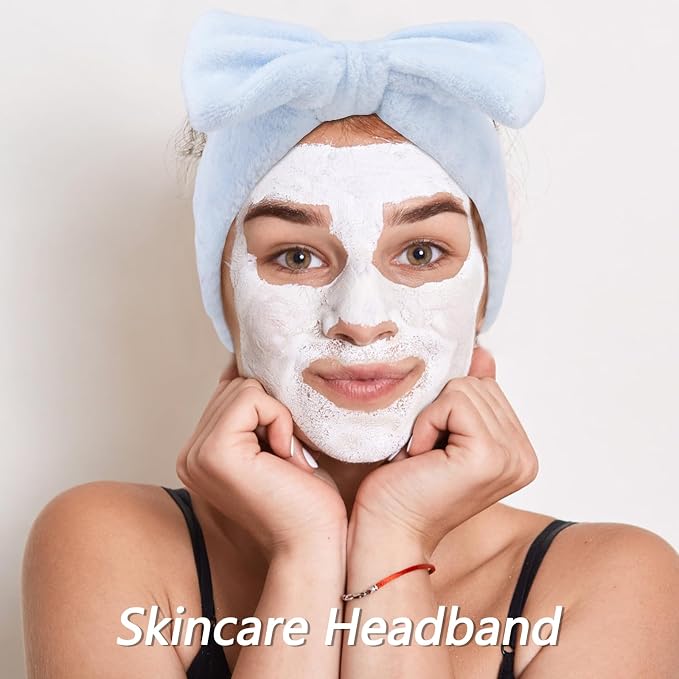 VELSCRUN Spa Headbands for Wash Face, Makeup Headband, Facial Skincare Headbands - Image 4