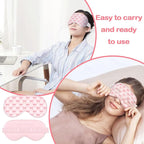 Pink Bow Sleep Mask for Women, Night Masks for Sleeping for Women, Double Layer - Image 4