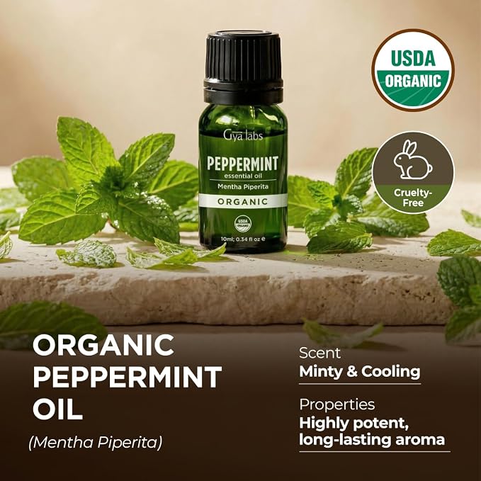 Gya Labs USDA Certified Organic Peppermint Essential Oil - Image 4