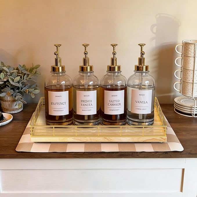 Large Bathroom Vanity Tray – 13" x 8" Oak Decorative Wooden Tray - Image 3
