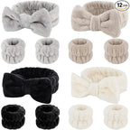 SLNZAPTY 12 PCS Face Wash Headband Wristband Set by SLNZAPTY